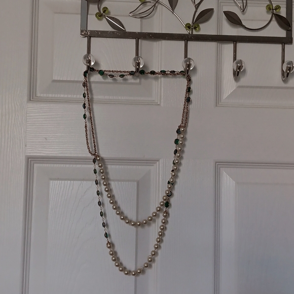Vintage multi strand pearl and glass necklace. - Picture 7 of 7